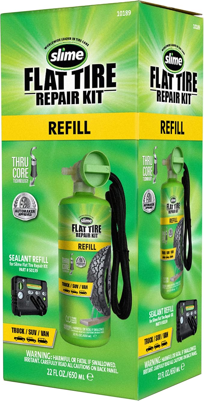 Slime 10189 Sealant Replacement Cartridge Only for The Truck Flat Tire Repair Kit, 22oz