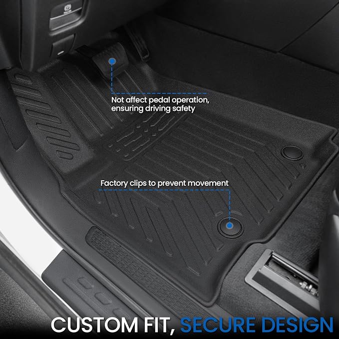 Floor Mats Set for 2022-2025 2026 Jeep Grand Cherokee WL74 (Incl 4XE, not for WK2 or L), All Weather TPE Backrest Trunk Mat Cargo Liner Door Sill Guards Accessories (WL74 | Floor Mats Set)