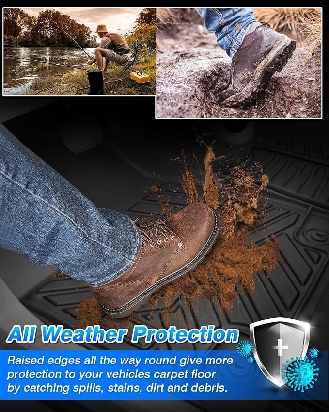 Cartist Floor Mats for BMW IX 2022-2025 2026, All Weather Floor Mat and Cargo Liner for IX Accessories, Heavy Duty Car Mats, Car Accessories
