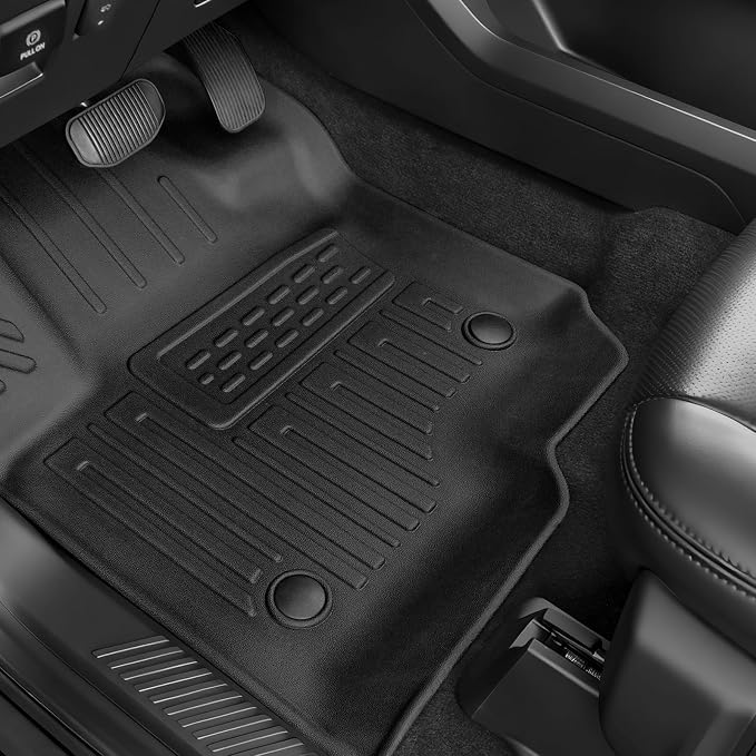 Floor Mats for 2018-2024 Ford Expedition Max 8-Seat Accessories | All-in-One TPE Set, Odorless & Durable, All-Weather Protection, Ideal for families, Easy to Spray Clean, Quick Setup