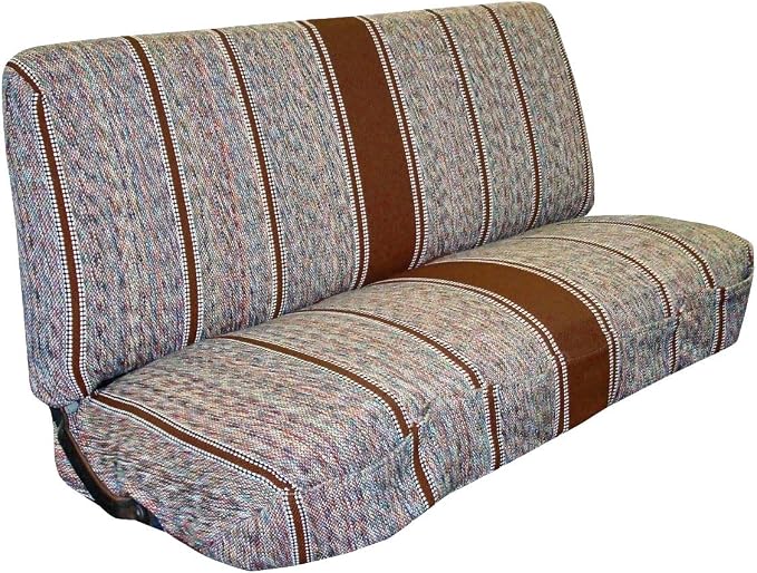 West Coast Auto Universal Baja Saddle Blanket Bench Full Size Seat Cover Fits Ford, Chevrolet, Dodge, and Full Size Pickup Trucks (Brown)