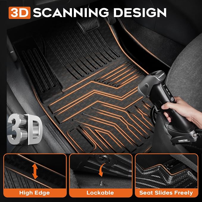 ProMaster Floor mats-Floor mat for Ram ProMaster City 2015-2022,All Weather TPE Rubber Floor Liners Protection for ProMaster Accessories,1 Row Anti-Slip Car Mats, Black