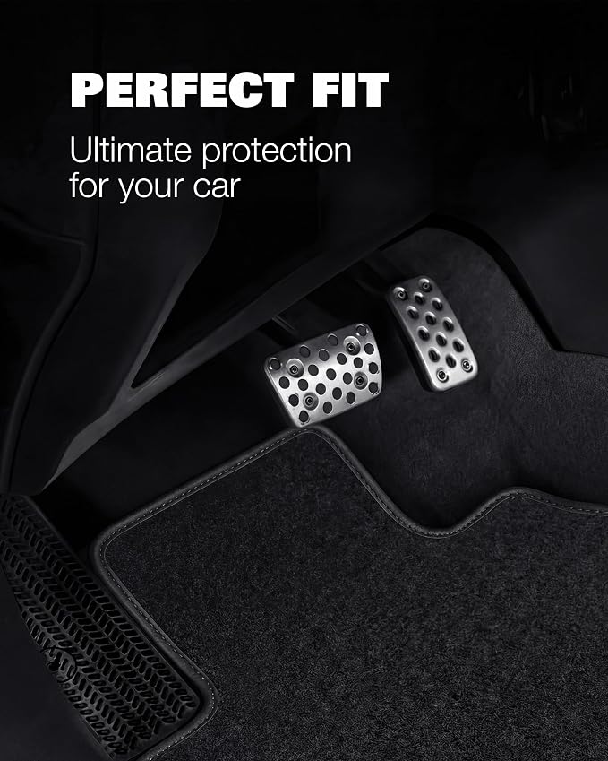 Floor Mats for Honda Accord 2018-2027 Sedan - Custom 3D Fit - Waterproof Anti-Slip Backing - 22oz Heavy Duty Carpet Mat - Set of 4 All Weather Car Liner Floormats (for 2023-2027 Honda Accord)