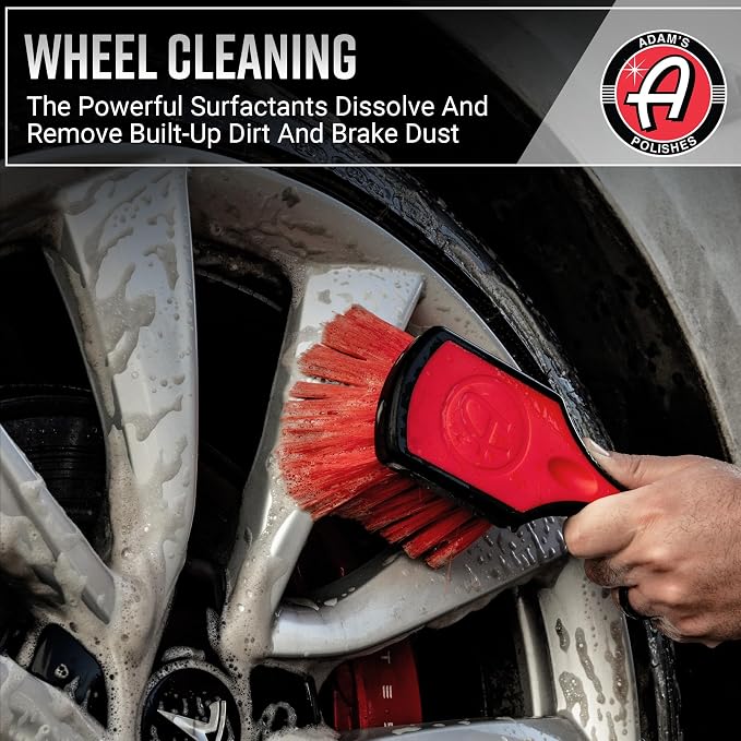 Adam's Polishes Wheel & Tire Cleaner (16oz, Pack of 2) - Professional All in One Tire & Wheel Cleaner Car Wash Well Cleaning Spray for Car Detailing, Safe On Most Rim Finishes