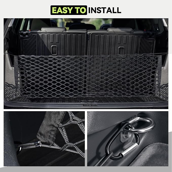 Tongama-Cargo Net for 2023-2026 Kia Sportage, Heavy Duty Elastic Trunk Storage Net with Hooks for Kia Sportage Car Exterior Accessories