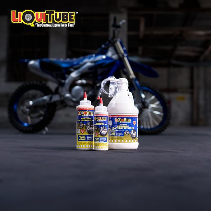 Premium Heavy Duty Tire Sealant - Permanent Flat Tire Protection for Trailer and Off Road Tires - Maintain Air Pressure, Balance - Seal Punctures, Bead, Rim, Tire Weathering Leaks (1 Gal)