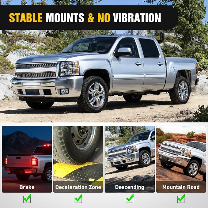 Nilight Front Lower Hidden Bumper Mounting Brackets for 22inch Single Row LED Light Bar Compatible with 2007-2013 Chevy Silverado 1500 and 2007-2010 Silverado 2500 3500 HD