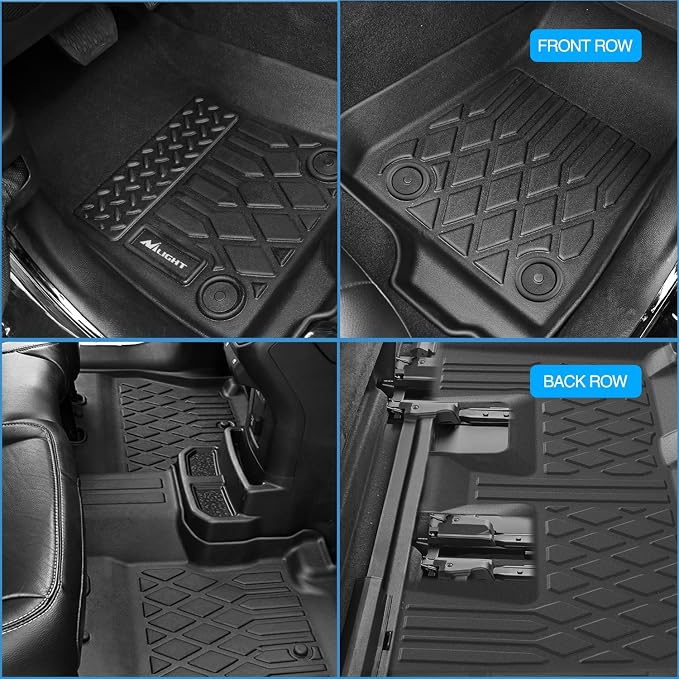 Nilight Floor Mats for Toyota Tacoma Double Cab 2005 2006 2007 2008 2009 2010 2011 2012 2013 2014 2015 All Weather Custom Fit Heavy Duty Floor Liners