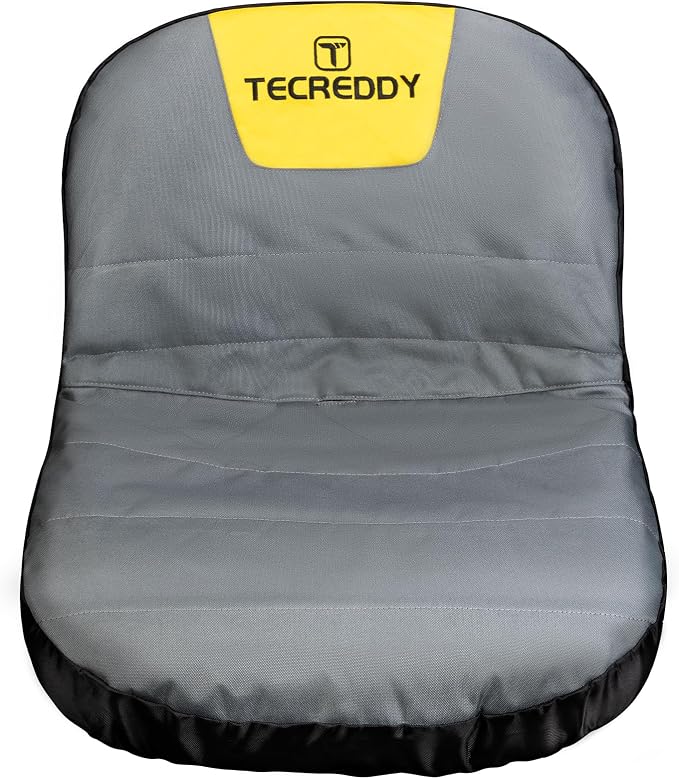 Lawn Mower Seat Cover, Weatherproof Heavy Duty Tractor Seat Cover Compatible with Husqvarna Craftsman Toro John Deere Cub Cadet Riding Lawn Mower Tractor, Medium