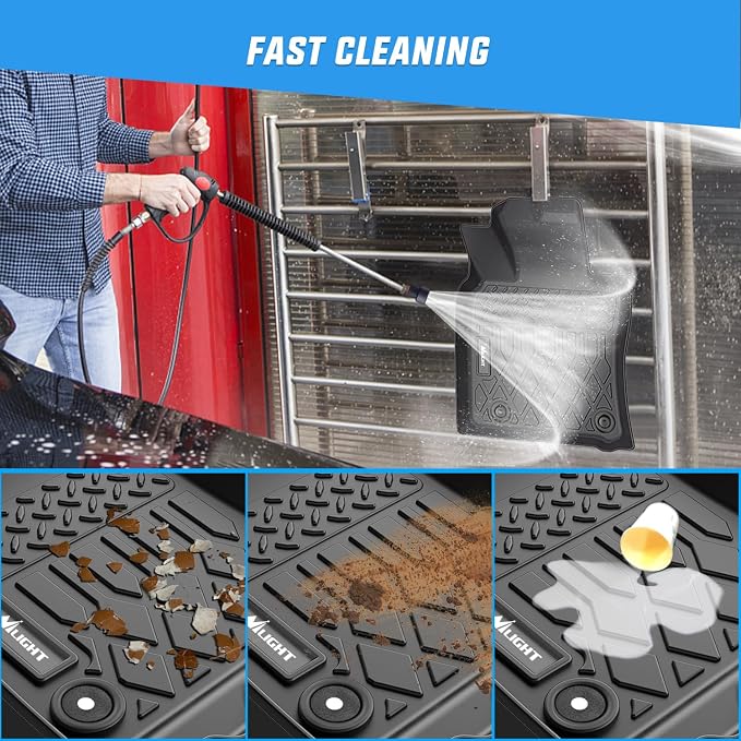 Nilight TPE Floor Mats for Toyota Camry (Hybrid Only) 2018 2019 2020 2021 2022 2023 2024,All Weather Custom Fit Heavy Duty Floor Liners