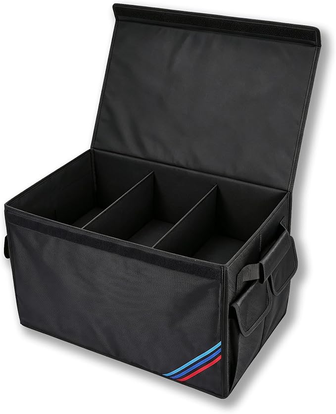 Non-slip Car Organizer, Multi-Use Collapsible Car Storage Box, Portable Auto Cargo Storage Bin for Car SUV Truck, Waterproof Outdoor Camping Picnic Storage Container,