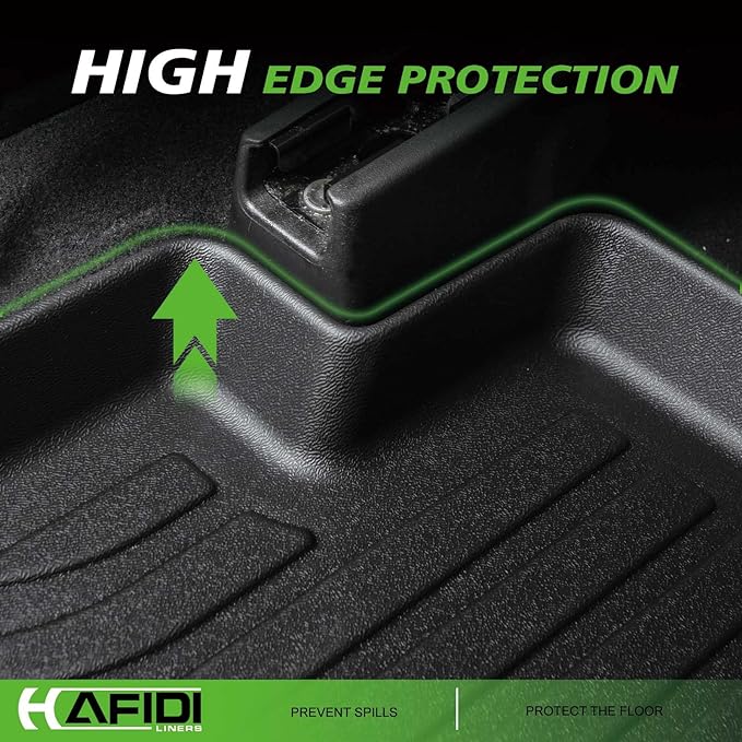 HAFIDI® Floor Mats Fit for 2012-2019 Mercedes Benz ML/GLE/GL Series All Weather Protection TPE Car Floor Liners, Fits 1st & 2nd Row Full Set Custom Accessories, Black