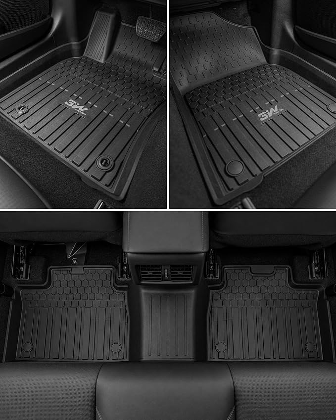 3W Floor Mats for Toyota Camry 2025 2026, Custom Fit TPE All Weather Floor Liners for Toyota Camry (Include Hybrid/LE/SE/XLE/XSE) Accessories, Black