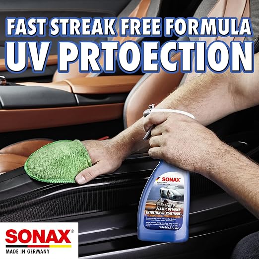 SONAX Plastic Detailer | Interior Plastic Cleaner & Protectant | Engine Dressing | Restores Trim | Anti-Static | 500ml