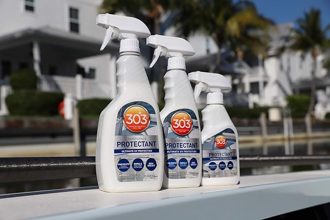 303 Marine Aerospace Protectant for Boat Vinyl, 32 oz | Provides UV protection for marine vinyl and surfaces while helping prevent fading, cracking, and staining.