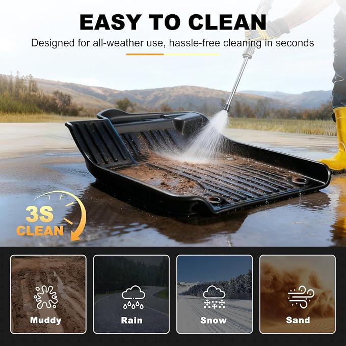 AOMSAZTO Floor Mats Fit for Volkswagen Atlas 2018-2026 7 Seats | All Weather Protection Floor Mats & 2nd & 3rd Row Backrest Mat & Cargo Liner for VW Atlas (Not for Cross Sport)