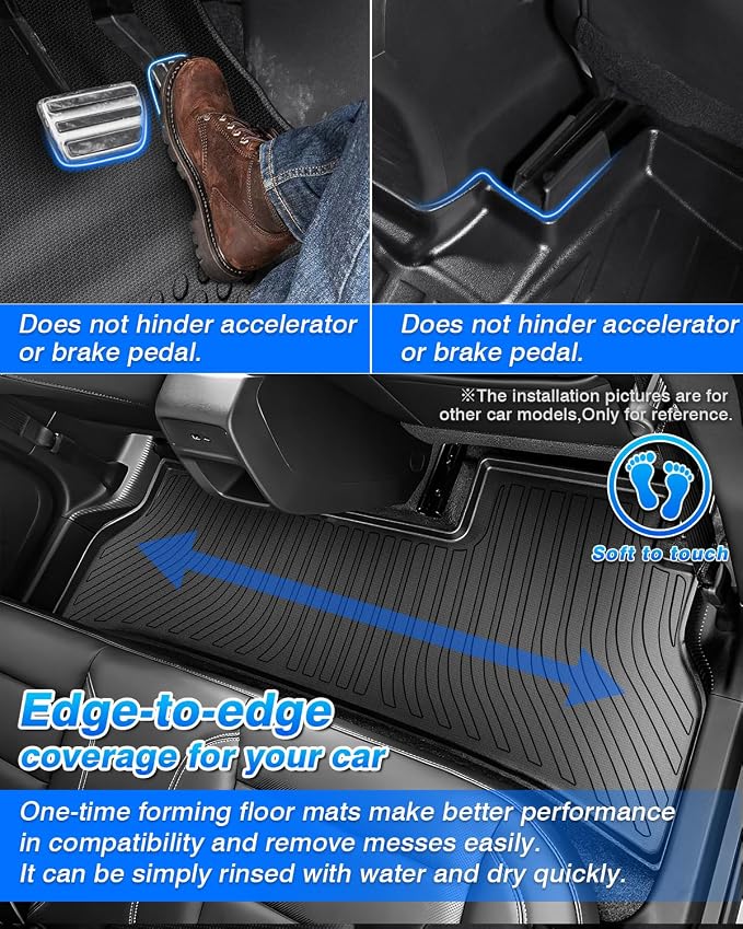 Cartist Floor Mats and Cargo Liner Fit for Chevy Trax (LS, ACTIV, LT, 1RS, 2RS) 2024-2026 & Buick Envista 2024-2026 All Weather Floor Mat for 2024 2025 2026 Envista & Trax Heavy Duty Carpet Protection