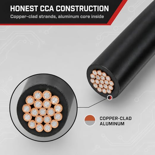 GS Power 100ft CCA 12 Gauge Wire Automotive, Red & Black, 12 AWG 12v, Flexible Speaker Electrical Wire Low Voltage Primary for Car Stereo Audio Trailer Harness Hookup Wiring DIY
