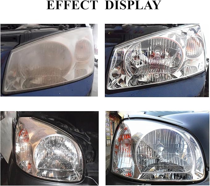 ROYWOO Headlight Repair Kit,Automobile Headlight Restoration Kits with 600ML Repair Liquid,Car Headlight Polish Repair Tool for Repair Headlight Yellowing, Haze, Scratches