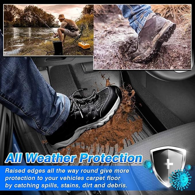 Cartist Floor Mats & Cargo Liner Custom Fit for 2022 2023 2024 2025 2026 Genesis GV70 (Not Fit Electrified GV70) Accessories All Weather Cargo Liners Carpet Protection TPE Odorless