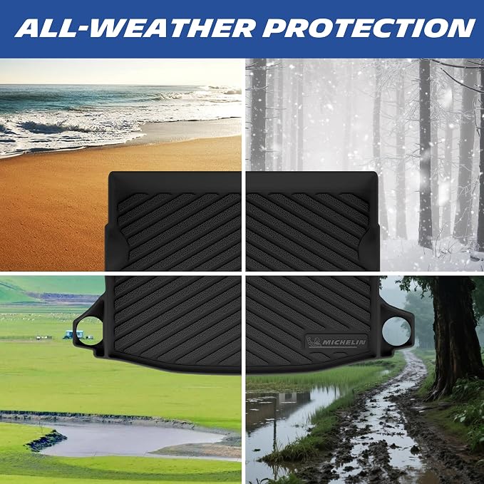 Michelin Vehicle Mats, All-Weather TPE Custom Fit Liner for 2024-2026 Subaru Crosstrek/Subaru Impreza (3 Piece B), Not Fit Crosstrek Hybrid, Premier