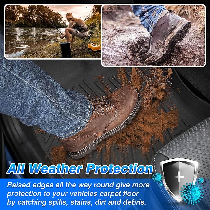 Cartist Floor Mats and Cargo Liner Fit for Audi Q3 2019 2020 2021 2022 2023 2024 2025 All Weather Floor Mat Q3 Accessories Heavy Duty Carpet Protection