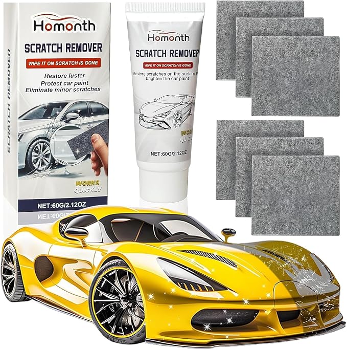 Nanopolix Scratch Remover for Vehicles - 2026 Upgrade Car Cloth Scratch Remover, Quick Fix Removal Paste for Deep Scratch Repair, All Paint Colors Polishing Kit