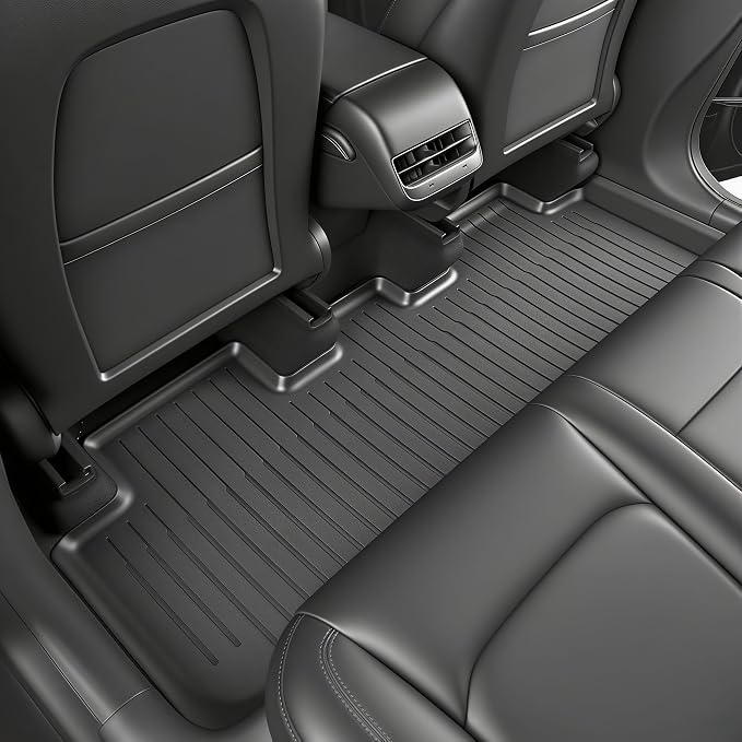 SUPER LINER Floor Mats for 2024-2025 2026 Tesla Model 3 Highland | 6-Piece Set Extra-Thick TPE All-Weather Floor & Cargo Liners | Pet & Child-Friendly Custom Fit Interior Accessories