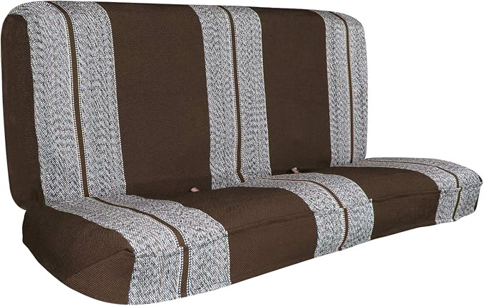 Leader Accessories Saddle Blanket Full Size Truck Bench Seat Cover, Brown | Solid Bench Seat Cover for Pickup SUVs, Heavy-Duty Woven Fabric Protect Dirt, Stains, Universal Fits Ford, Chevrolet, Dodge