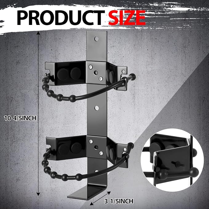 RattanView 4 Pcs Fire Extinguisher Mount Bracket Adjustable, Supports up to 2.5 and 5lb, Heavy-Duty and Easy Installation, Ideal for Home, Truck, RV, Boat, Commercial Use, Secure and Durable Holder