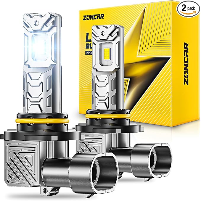 9005 LED Bulbs 64000LM 6500K White Real 1:1 Size To HB3 Bulbs, Plug N Play, 60000hour Long Lifespan, Pack of 2