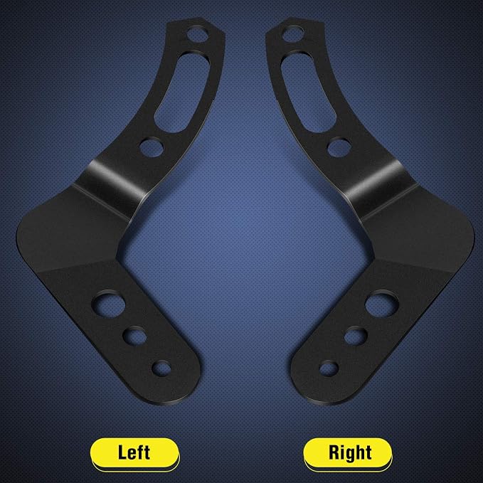 Nilight - 90039B 30-32 Inch Upper LED Light Bar Roof Mount Brackets for UTV POLARIS RZR 900 1000 800, 2 Years Warranty, Black, 2PCS