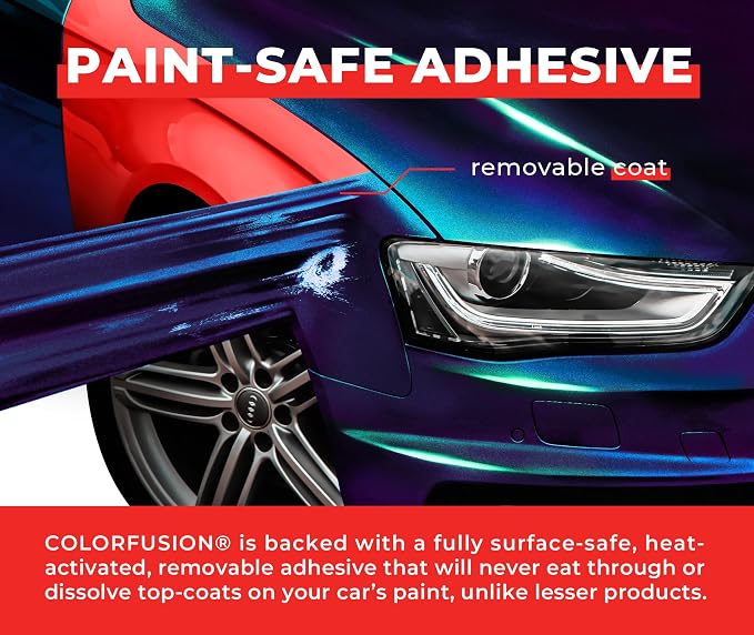 ColorFusion PPF by VViViD, Gloss Metallic Blue Chameleon Dry Apply PPF Vinyl Car Wrap Roll 10ft x 5ft
