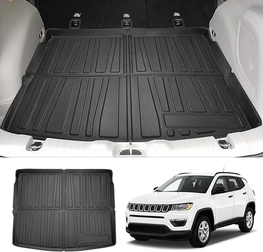 Cargo Liner for Jeep Compass 2017-2025 All Weather Trunk Mat for Compass Accessories Cargo Mat TPE Heavy Duty Anti-Slip