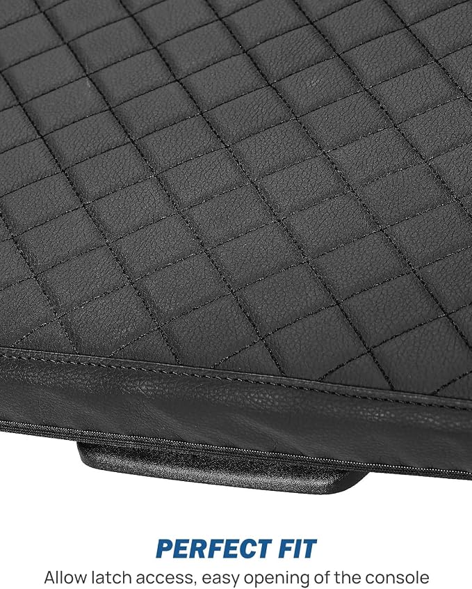 JOYTUTUS Center Console Cover Compatible with 2019-2026 Ram 1500 New Model Jump Seat Console, Leather Arm Rest Armrest Cover for Car, Durable Middle Console Cover, Car Arm Rest Cover Replacement