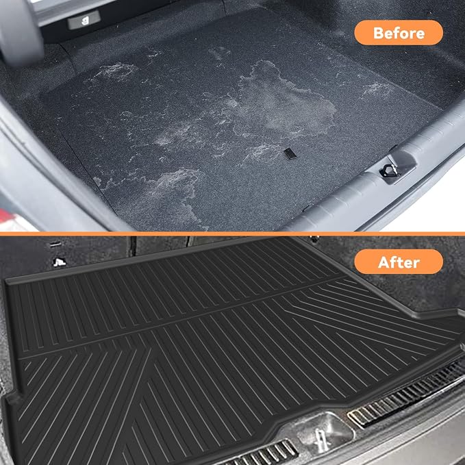 Floor Mats for Mercedes-Benz GLC 300 2016-2022 (Not for Coupe) | Custom Fit All Weather Rubber Floor Liners & Cargo Liner Set, Black