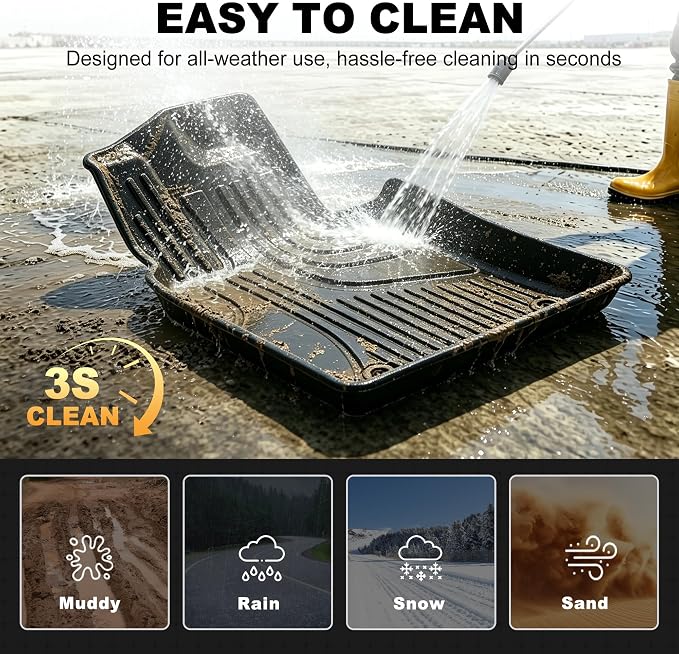 Floor Mats for Toyota Camry 2018-2024 FWD Gas, Floor Liners & Cargo Liner | Not for AWD or Hybrid. Custom Fit Car Mats All-weather Protection Waterproof Easy to Clean Heavy Duty