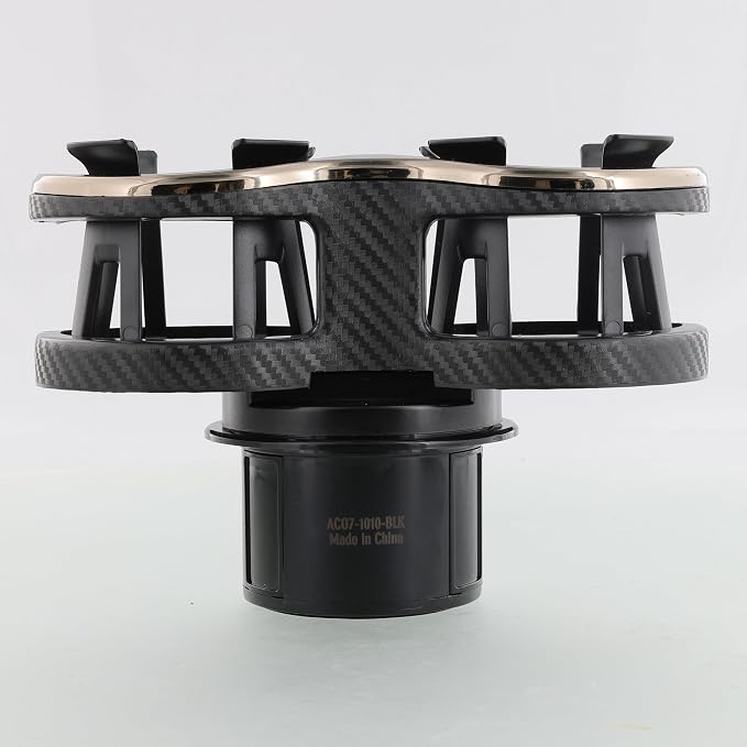 Armor All Cupholder 2 in 1 Expander, Turn 1 Cupholder to 2, Dual Drink Holder Expander with Adjustable Expandable Base to Fit Most Cars and Vehicles, Secure Hold with Drink Grips