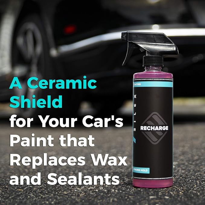Recharge Ceramic Coating Spray (128oz) | Ultra-Hydrophobic Car Ceramic Detail Spray | Replaces Wax & Sealants | DIY-Friendly Protection for Cars, Trucks & SUVs | 6 Months of Protection
