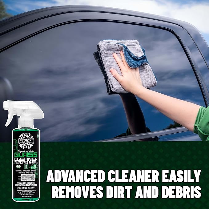 Chemical Guys CLD_202 Signature Series Glass Cleaner (Works on Glass, Windows, Mirrors, Navigation Screens & More; Car, Truck, SUV and Home Use), Ammonia Free & Safe on Tinted Windows, 128 fl oz