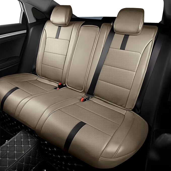 AOMSAZTO Seat Covers for Honda Civic Hatchback 2022-2024 Full Set Burgundy | Custom Fit Sport LX & Hatchback Hybrid Sport Seat Covers, Water Resistant Faux Leather, Pet friendly, Anti-scratch