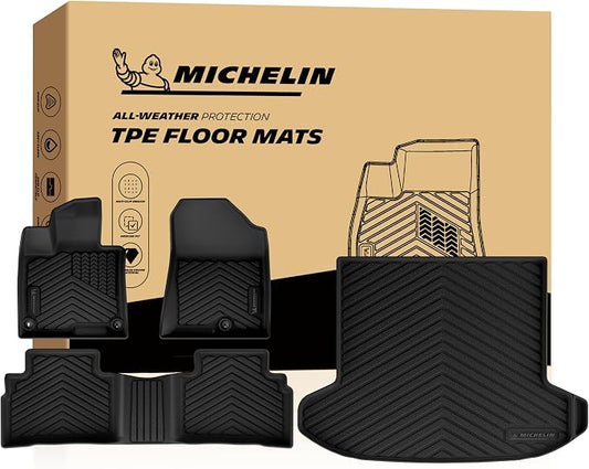 Michelin Vehicle Mats, Premier Series All-Weather TPE Custom Fit Liner for 2023-2026 Kia Sportage Gas Floor Mats, Not Fit Hybrid or PHEV (4 Piece)
