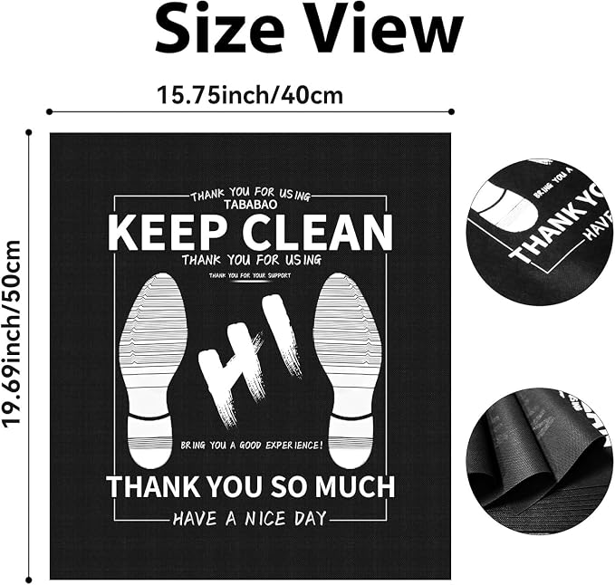 Disposable Car Floor Mats, 50pcs Automotive Floor Mats Carpets Protector Cover, Universal Fit Auto Floor Mats, Protective Front Rear Floor Mat for Cars Details Vehicles Truck SUV, 18 x 20 inch
