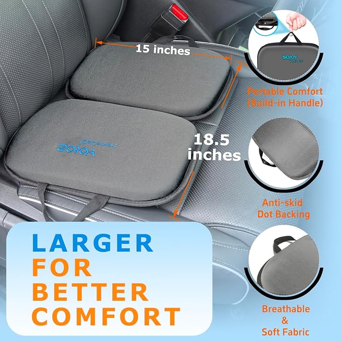 Sojoy 3 in 1 Gel Seat Cushion (Darkgray)