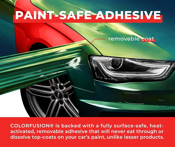 ColorFusion PPF by VViViD, Gloss Early Spring Green Dry Apply PPF Vinyl Car Wrap Roll 1.3ft x 5ft