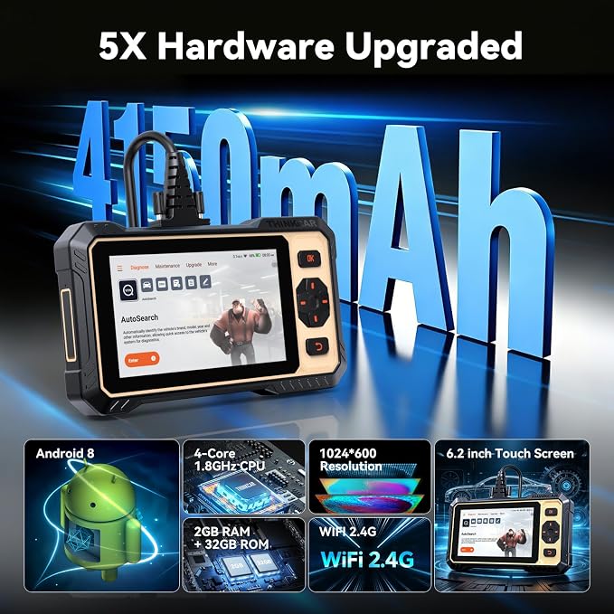THINKCAR Scanner THINKSCAN 662 OBD2 Scanner Diagnostic Tool, Engine/ABS/SRS/Transmission Bidirectional Scan Tool, Scanner for Car with Active Test,12+ Reset Car Scanner,CAN-FD&FCA,Free Lifetime Update