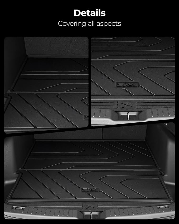 3W Floor Mats & Cargo Liner Fit Mazda CX-50 2023-2026 (Not for Hybrid), TPE All Weather Liners Full Set Mazda CX 50 Accessories All Season Guard Odorless Anti-Slip Black