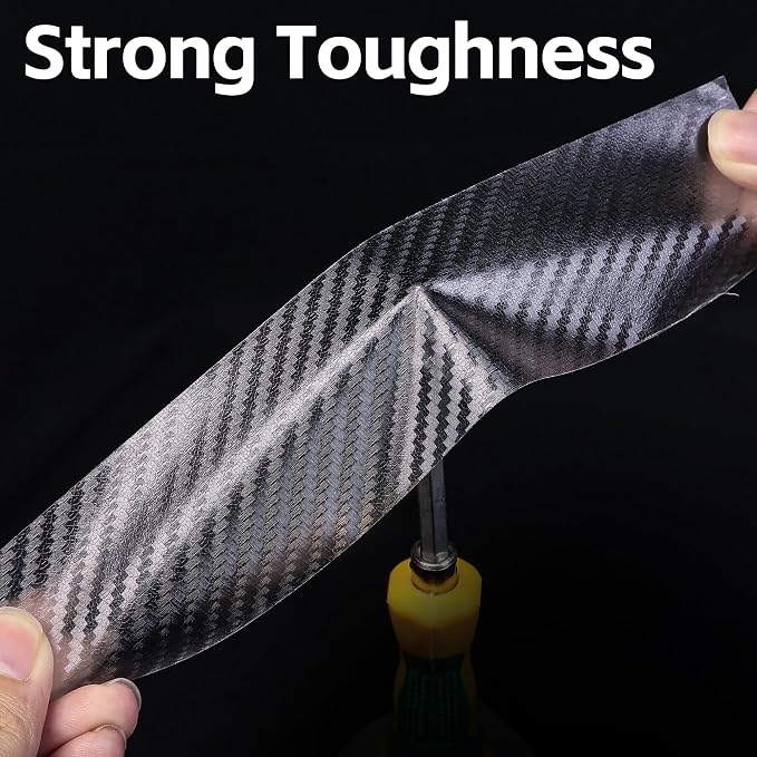 Arespark Car Door Edge Protector, Clear Carbon Fiber Sill Guard Vinyl Film with Anti-Scratch Anti-Collision Protection for Most Vehicles with Free Tool Kit (4inx30ft)