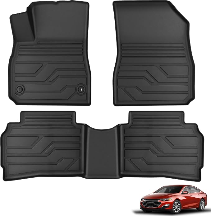 KARPAL Floor Mats for 2016-2025 Chevrolet Chevy Malibu, All-Weather TPE Custom Fit Floor Liners Car Accessories
