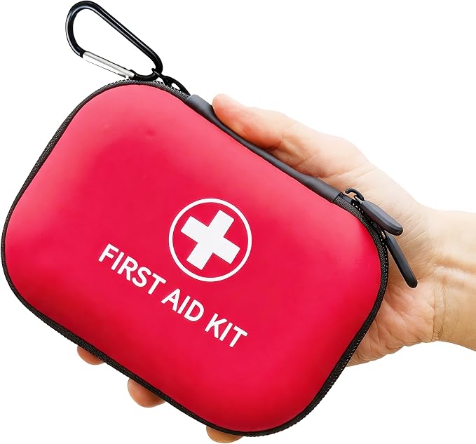 Prelady 138 Pcs Mini First Aid Kit Travel Size, TSA Approved Small First Aid Kit for Car, Hiking & Home, Compact Travel Medicine Kit, Med Kit